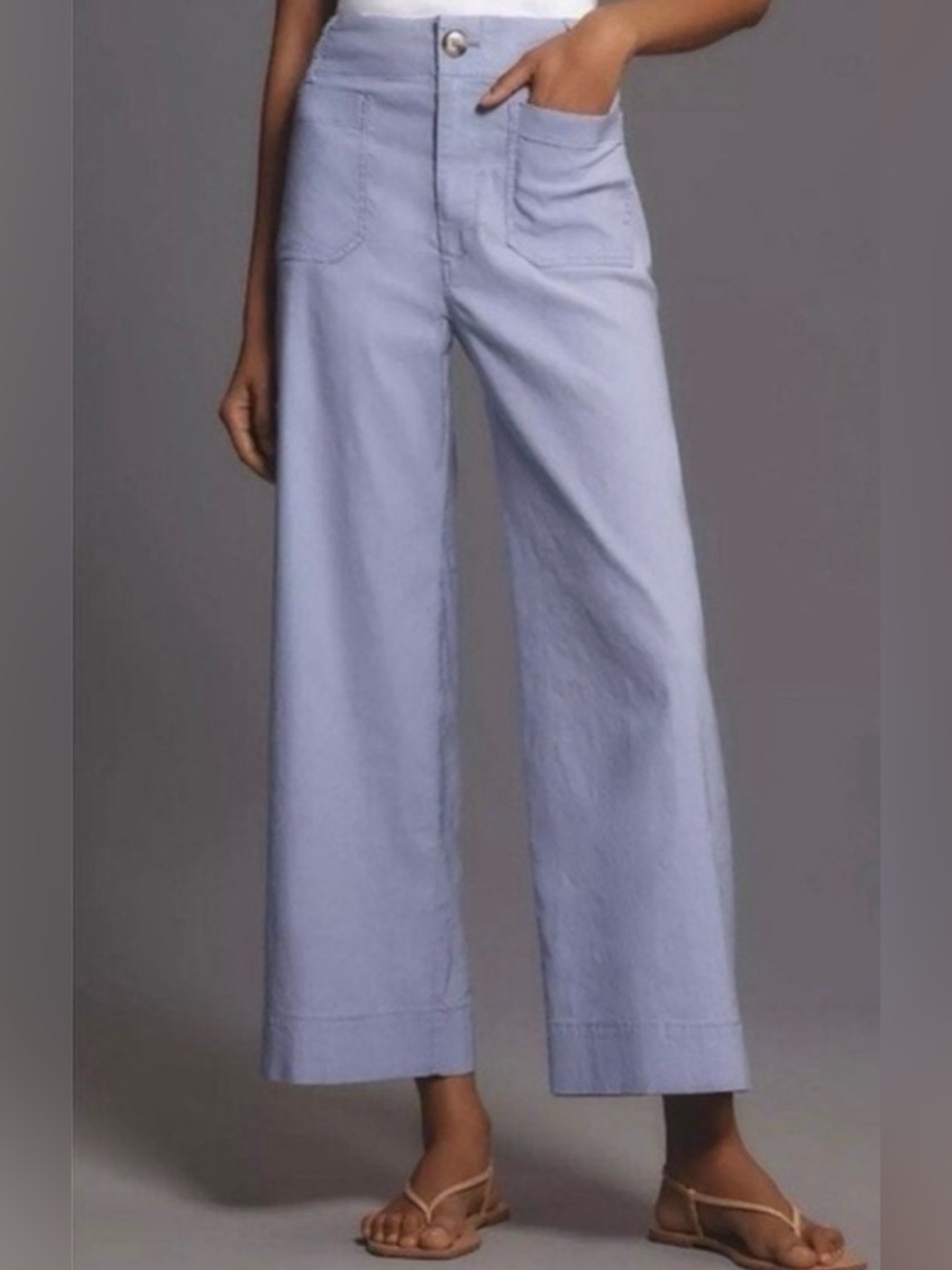 Maeve Collette Wide Leg Cropped Pants